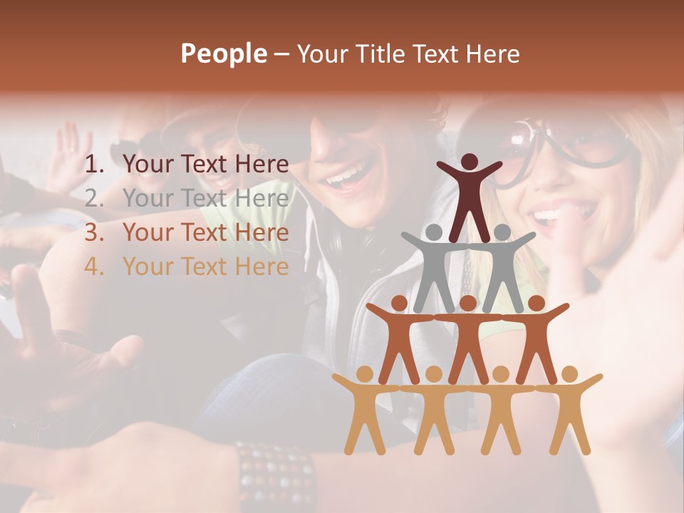 Happy Portrait Teen PowerPoint Template