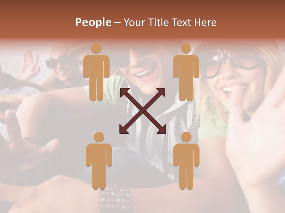 Happy Portrait Teen PowerPoint Template