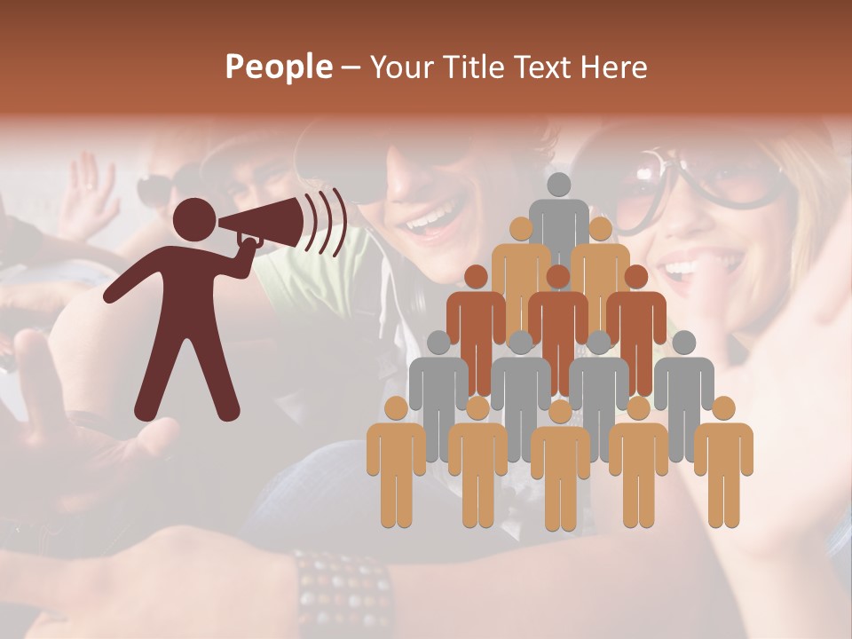 Happy Portrait Teen PowerPoint Template