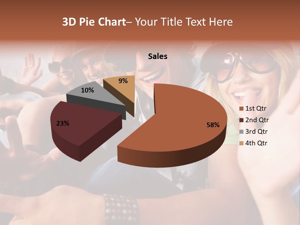 Happy Portrait Teen PowerPoint Template