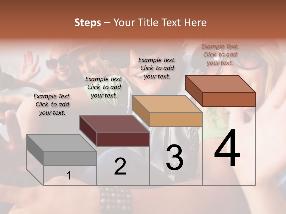 Happy Portrait Teen PowerPoint Template