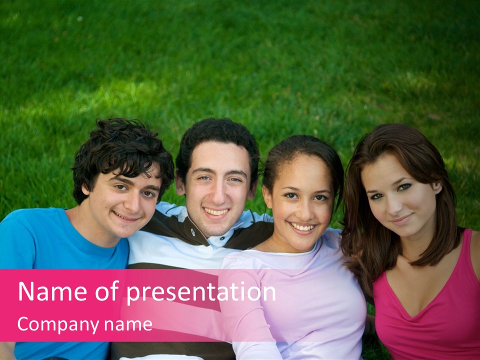 Caucasian Activity Diversity PowerPoint Template