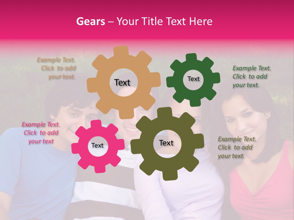 Caucasian Activity Diversity PowerPoint Template