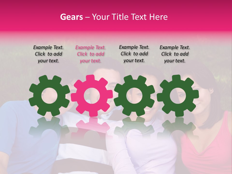 Caucasian Activity Diversity PowerPoint Template