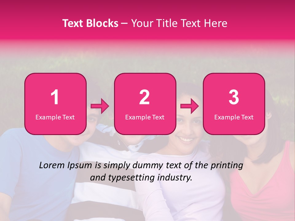 Caucasian Activity Diversity PowerPoint Template