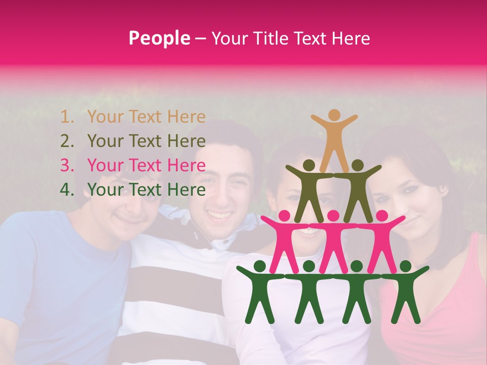 Caucasian Activity Diversity PowerPoint Template