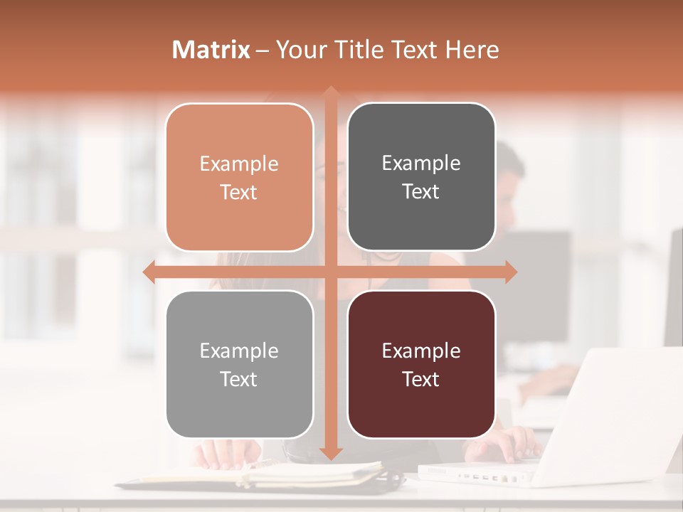 Cheerful Sitting Caucasian PowerPoint Template
