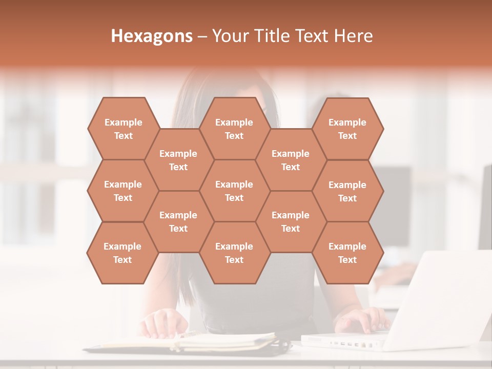 Cheerful Sitting Caucasian PowerPoint Template