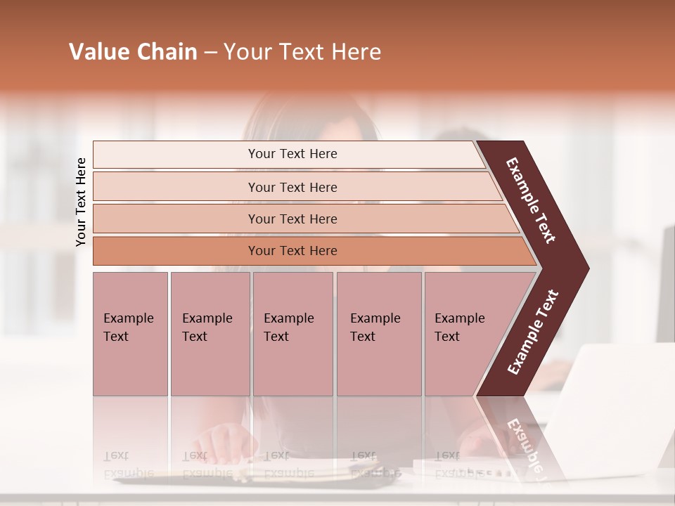 Cheerful Sitting Caucasian PowerPoint Template