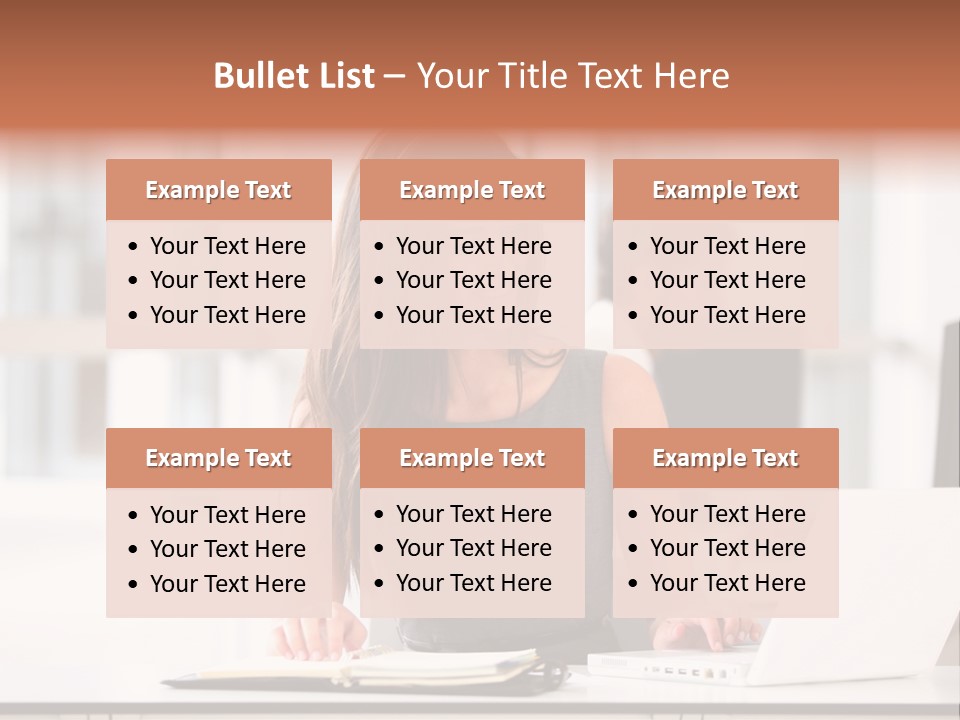 Cheerful Sitting Caucasian PowerPoint Template