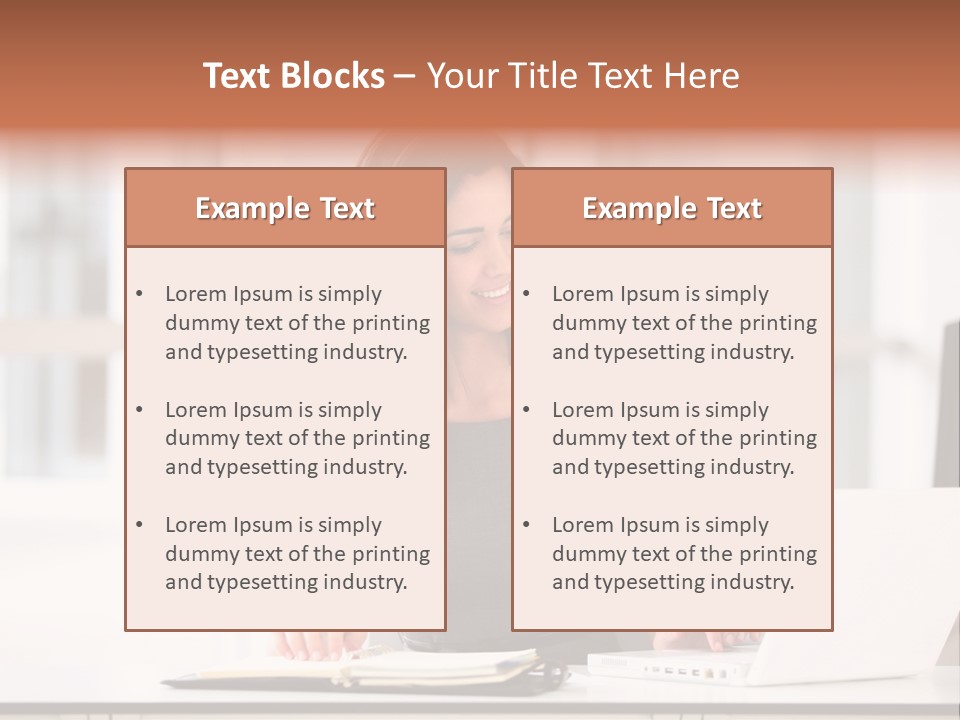 Cheerful Sitting Caucasian PowerPoint Template