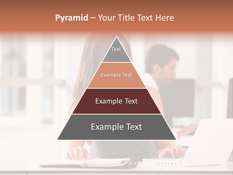 Cheerful Sitting Caucasian PowerPoint Template