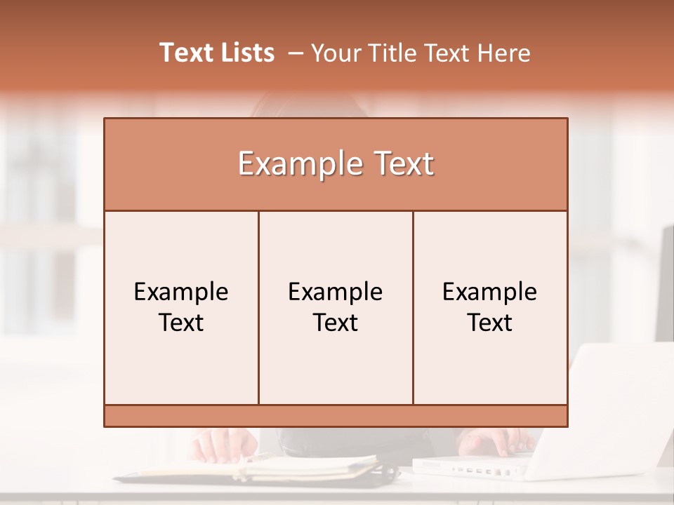 Cheerful Sitting Caucasian PowerPoint Template