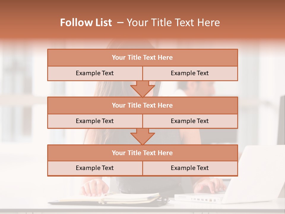 Cheerful Sitting Caucasian PowerPoint Template