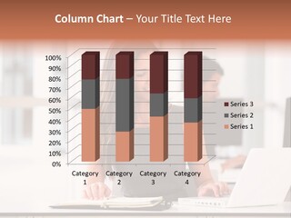 Cheerful Sitting Caucasian PowerPoint Template