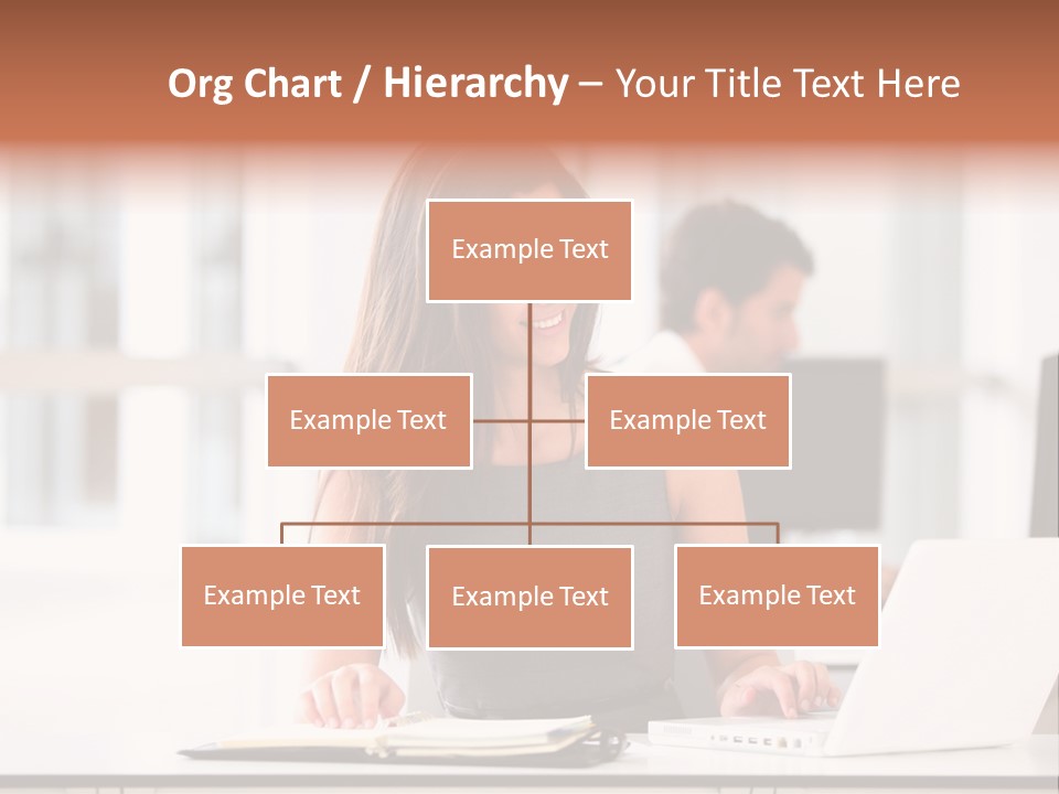 Cheerful Sitting Caucasian PowerPoint Template