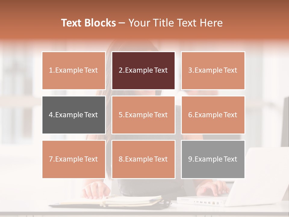 Cheerful Sitting Caucasian PowerPoint Template