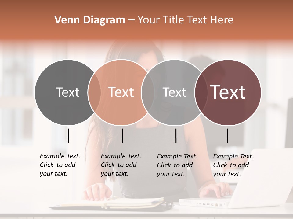 Cheerful Sitting Caucasian PowerPoint Template