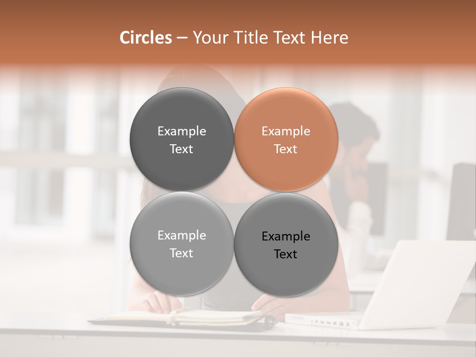 Indoors Businesswoman Professional PowerPoint Template