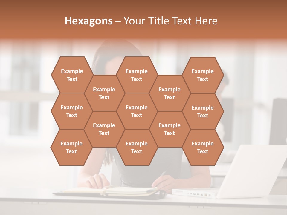 Indoors Businesswoman Professional PowerPoint Template