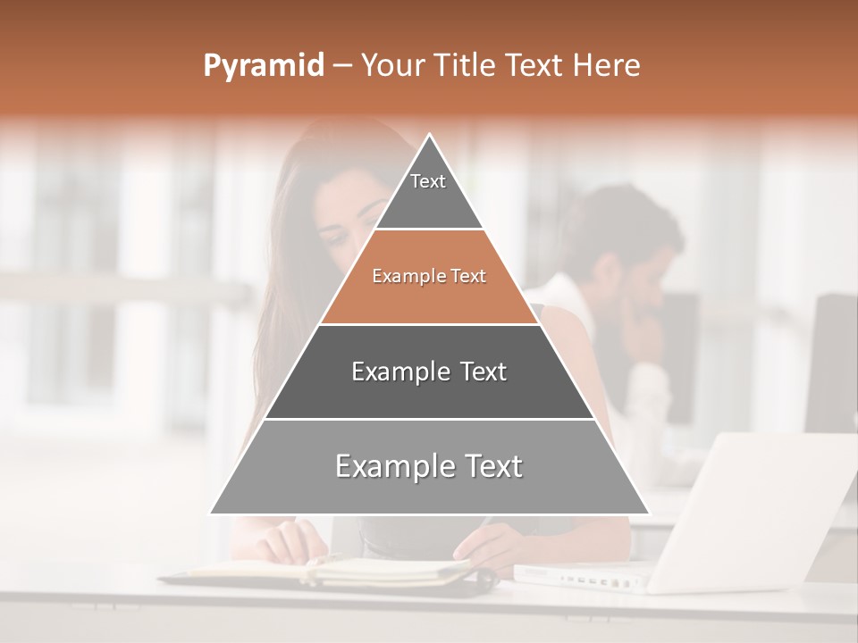 Indoors Businesswoman Professional PowerPoint Template