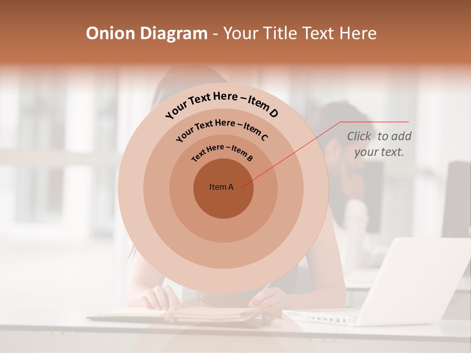 Indoors Businesswoman Professional PowerPoint Template