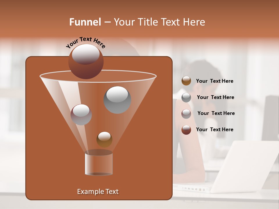 Indoors Businesswoman Professional PowerPoint Template