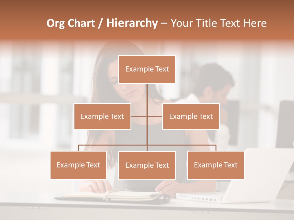 Indoors Businesswoman Professional PowerPoint Template