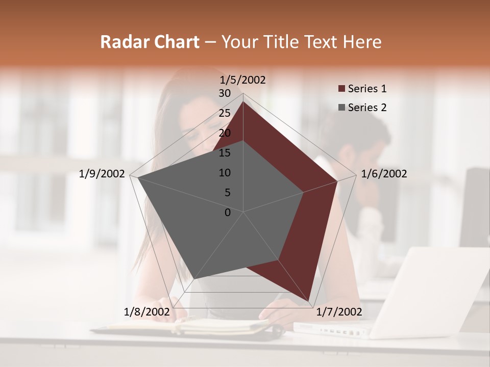 Indoors Businesswoman Professional PowerPoint Template