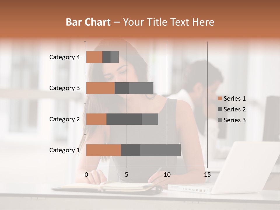 Indoors Businesswoman Professional PowerPoint Template