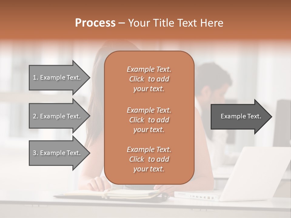 Indoors Businesswoman Professional PowerPoint Template