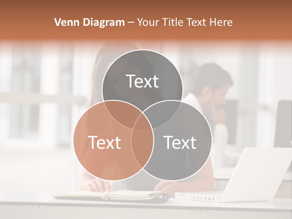 Indoors Businesswoman Professional PowerPoint Template