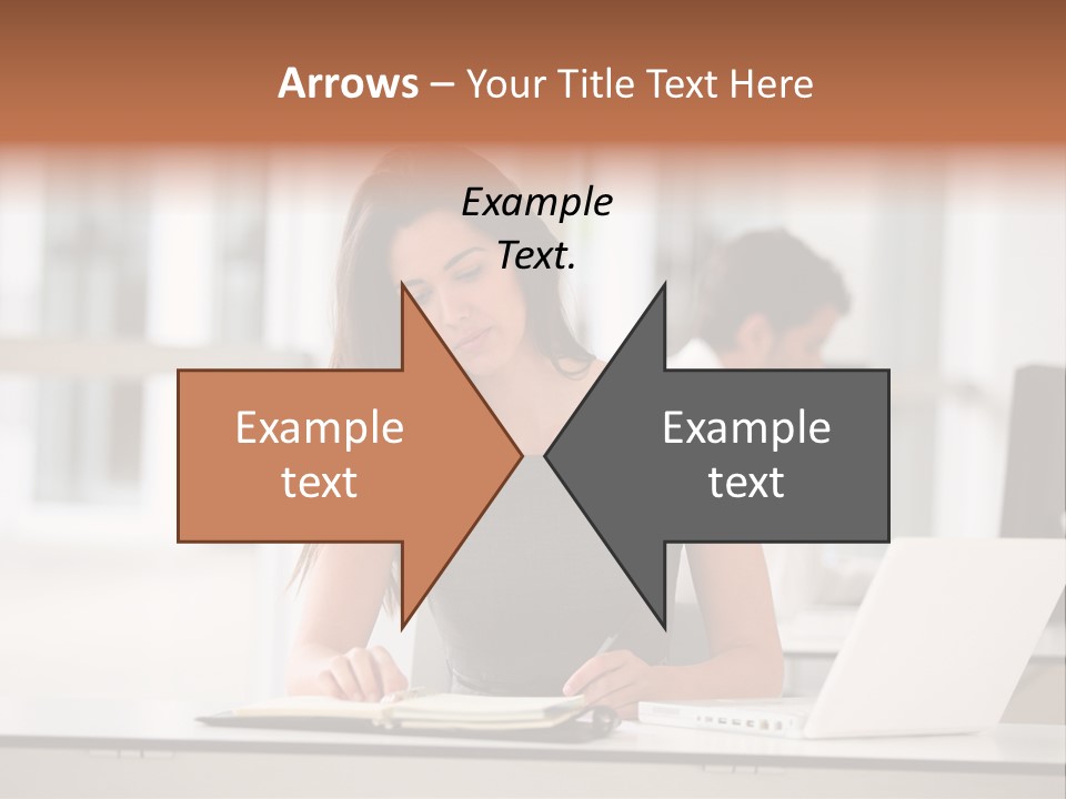 Indoors Businesswoman Professional PowerPoint Template