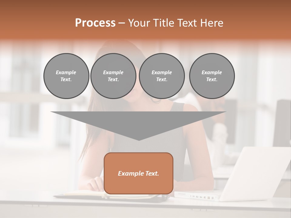 Indoors Businesswoman Professional PowerPoint Template