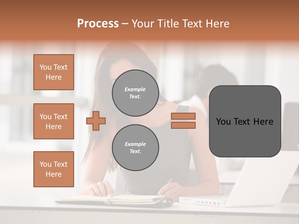 Indoors Businesswoman Professional PowerPoint Template
