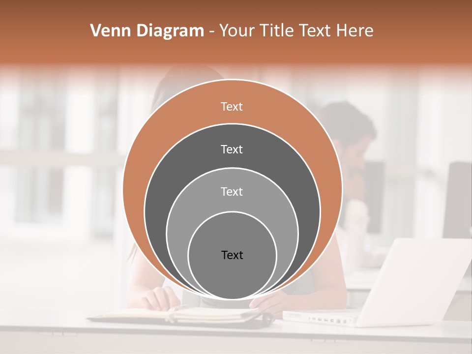 Indoors Businesswoman Professional PowerPoint Template
