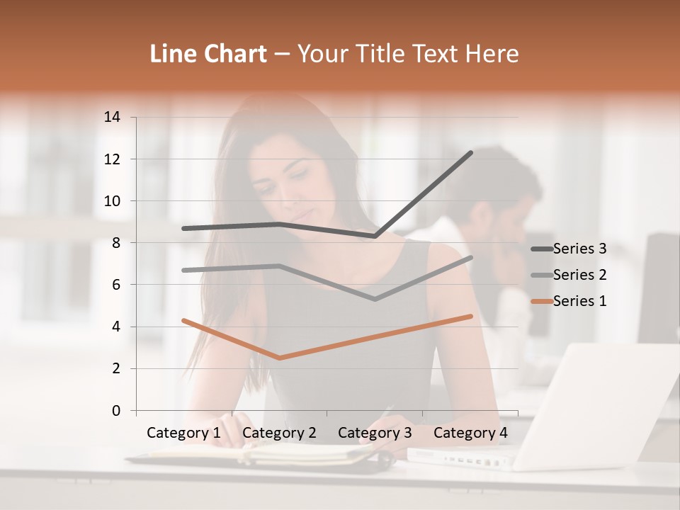 Indoors Businesswoman Professional PowerPoint Template