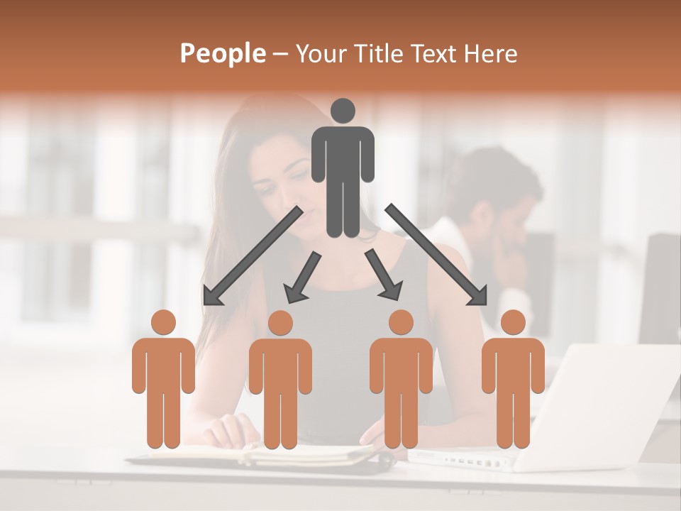 Indoors Businesswoman Professional PowerPoint Template