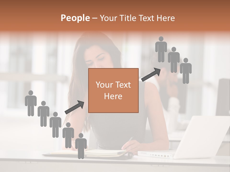 Indoors Businesswoman Professional PowerPoint Template