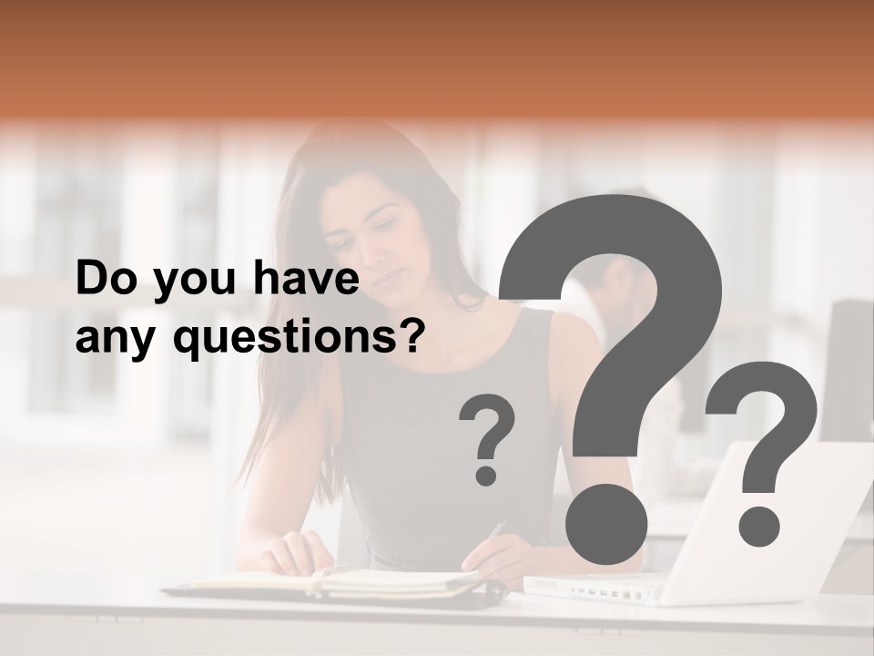 Indoors Businesswoman Professional PowerPoint Template