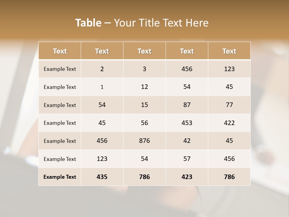 Worker Young Woman Success PowerPoint Template