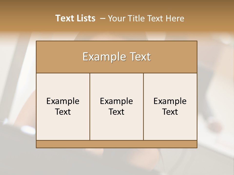 Worker Young Woman Success PowerPoint Template