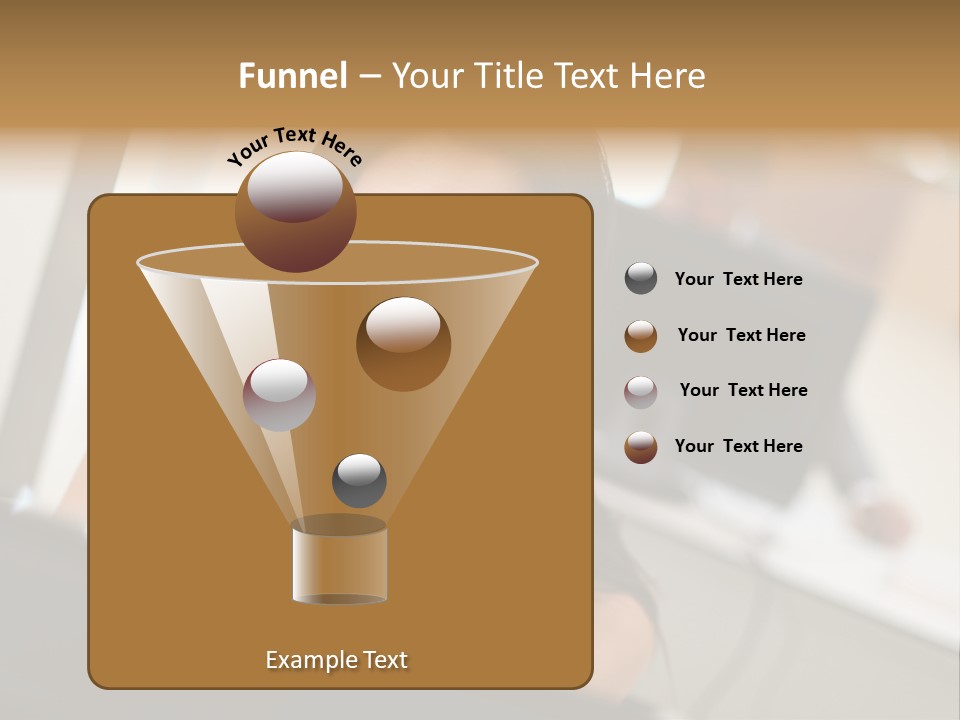 Worker Young Woman Success PowerPoint Template