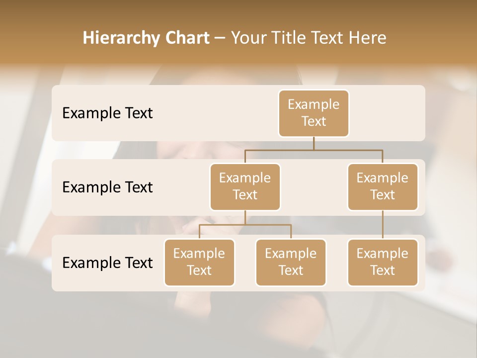 Worker Young Woman Success PowerPoint Template