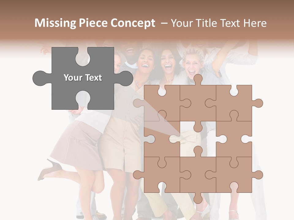 Male Hand Looking PowerPoint Template