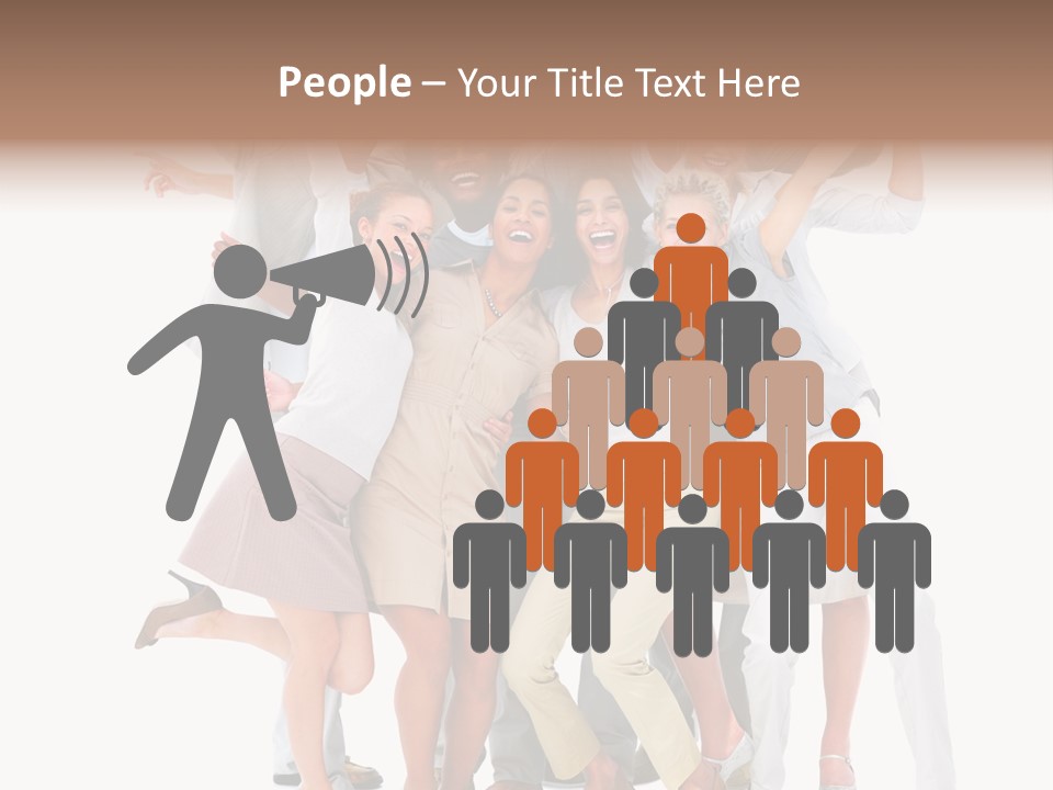 Male Hand Looking PowerPoint Template