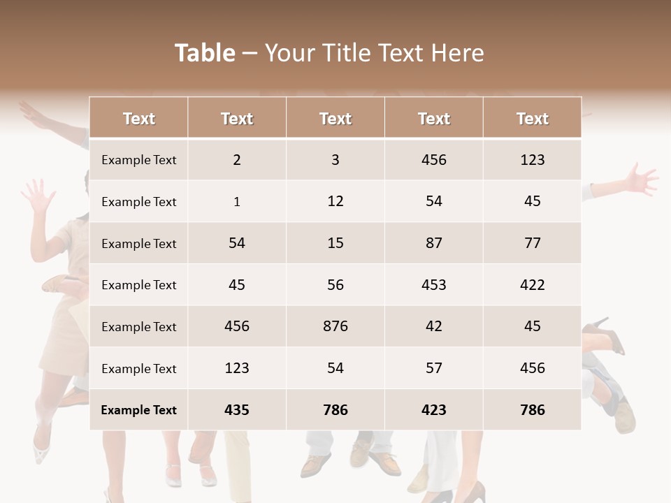 Teeth Joy Businesswoman PowerPoint Template