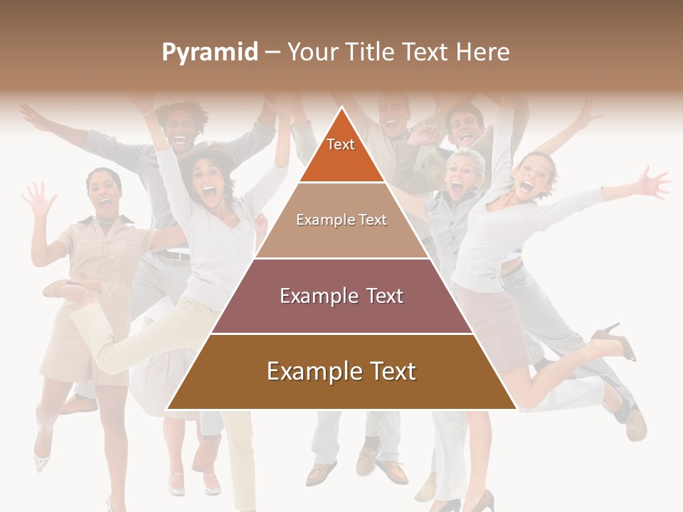 Teeth Joy Businesswoman PowerPoint Template