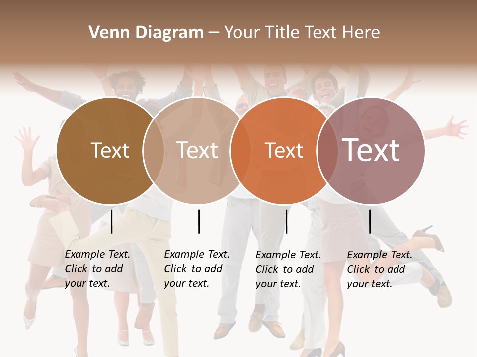 Teeth Joy Businesswoman PowerPoint Template