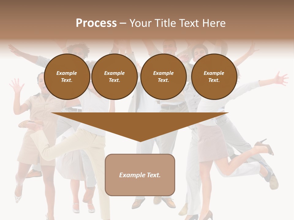 Teeth Joy Businesswoman PowerPoint Template